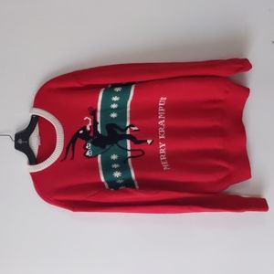 Merry Krampus ugly holiday sweater